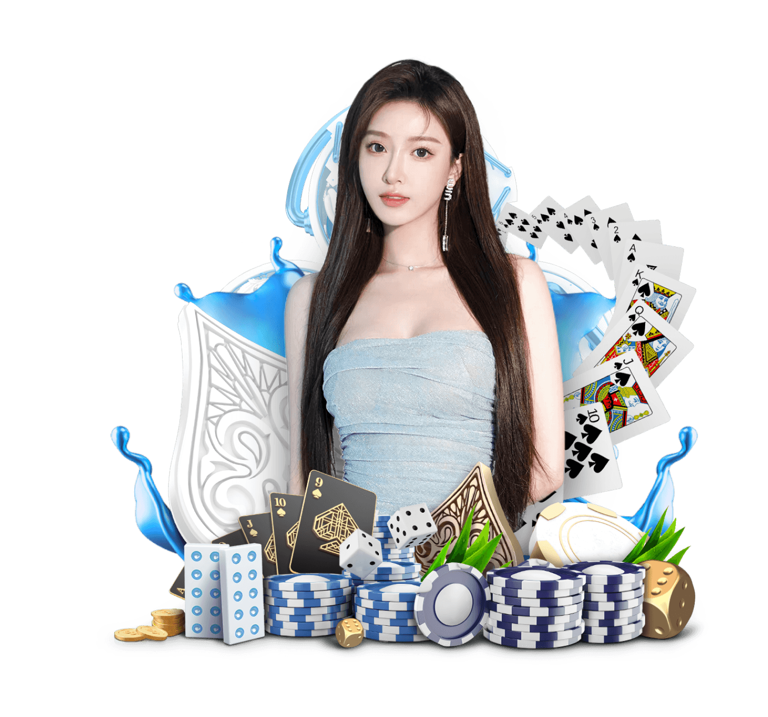 Live dealer Caribbean Stud Poker table at 4d88 studio